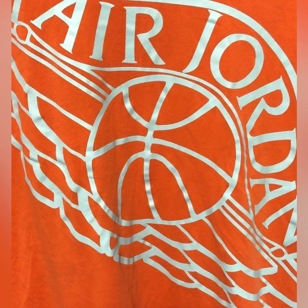 🪽Nike Air Jordan Orange & Gray Wingspan T-shirt